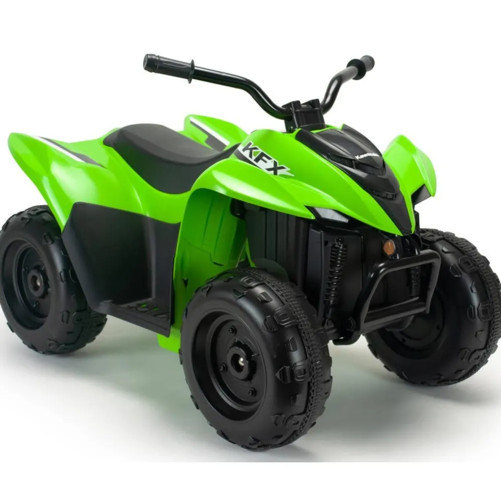 Injusa Quad Kawasaki ATV KFX90 12volt Quad électrique vert^ Véhicules D'Extérieur