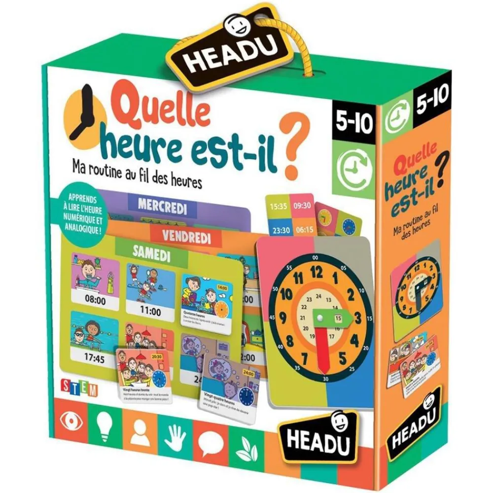 Headu Quelle heure est-il ?^ Apprentissage Du Temps Et De La Saisonnalité