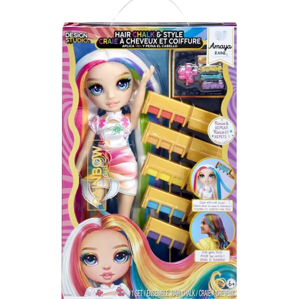 MGA Rainbow high studio craies et coiffures poupée Amaya^ Poupées Mannequins