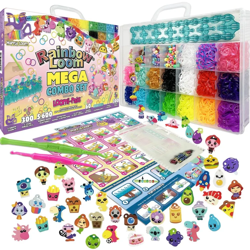 Bandai Rainbow loom Mega combo loomipals^ Perles, Bijoux Et Perles À Repasser