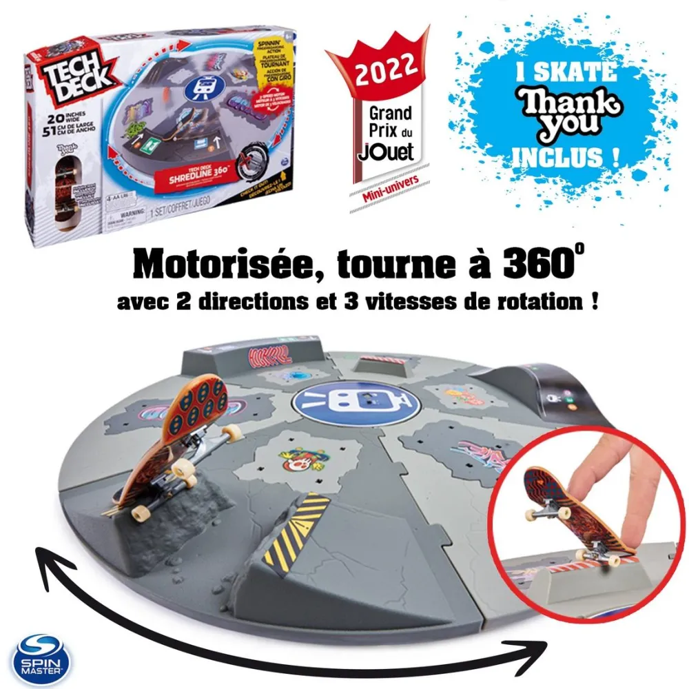 Varta Rampe motorisée Shredline 360 Tech Deck^ Jeux D'Action Et D'Adresse