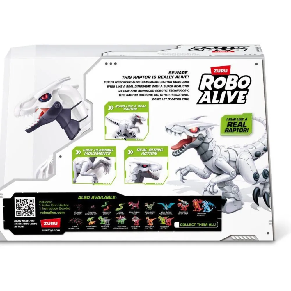 Varta Raptor blanc Robo Alive^ Les Figurines Interactives Et À Fonction