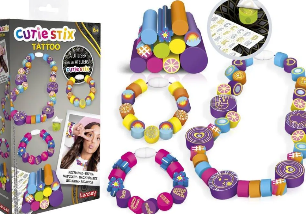 Lansay Recharge Cutie Stix Tattoo^ Perles, Bijoux Et Perles À Repasser