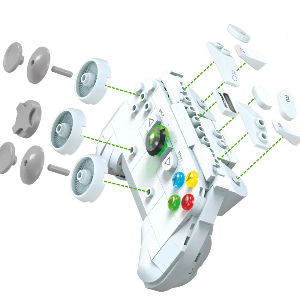 MEGA Replique à construire Microsoft XBOX 360 -^ Super Héros, Cinéma Et Jeux Vidéo