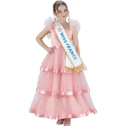 Robe Miss France Rose - 116 cm 6 ans^ Déguisements Princesses Et Fées
