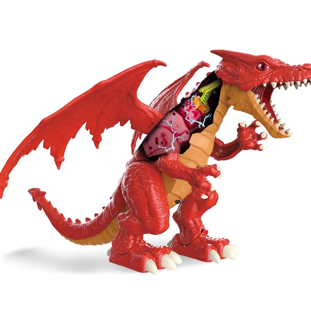 Zuru Robot Alive - Ferocious Dragon - Robot Dragon Rouge^ Les Monstres, Les Robots Et La Science-Fiction
