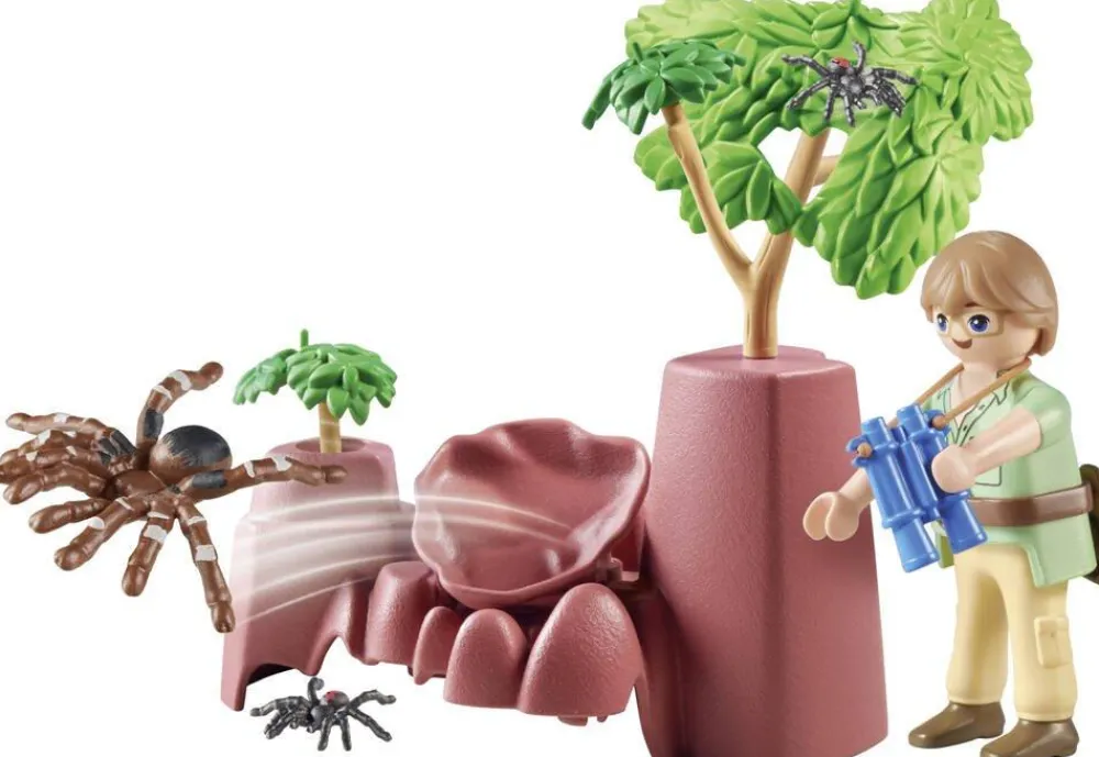 Playmobil Rocher avec araignée géante Wiltopia 71627^ Les Animaux