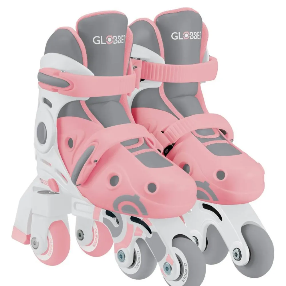 Globber Roller en ligne 2 en 1 évolutif rose^ Rollers, Skates Et Protections