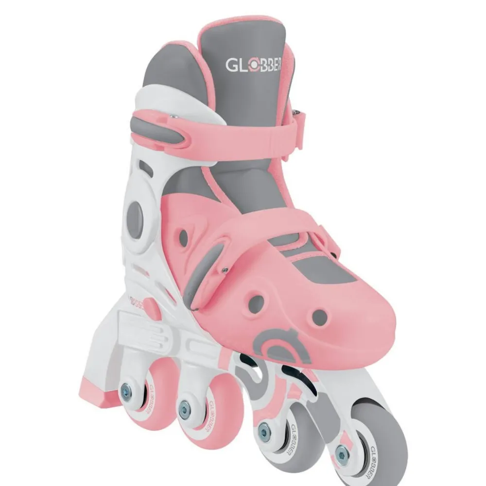 Globber Roller en ligne 2 en 1 évolutif rose^ Rollers, Skates Et Protections