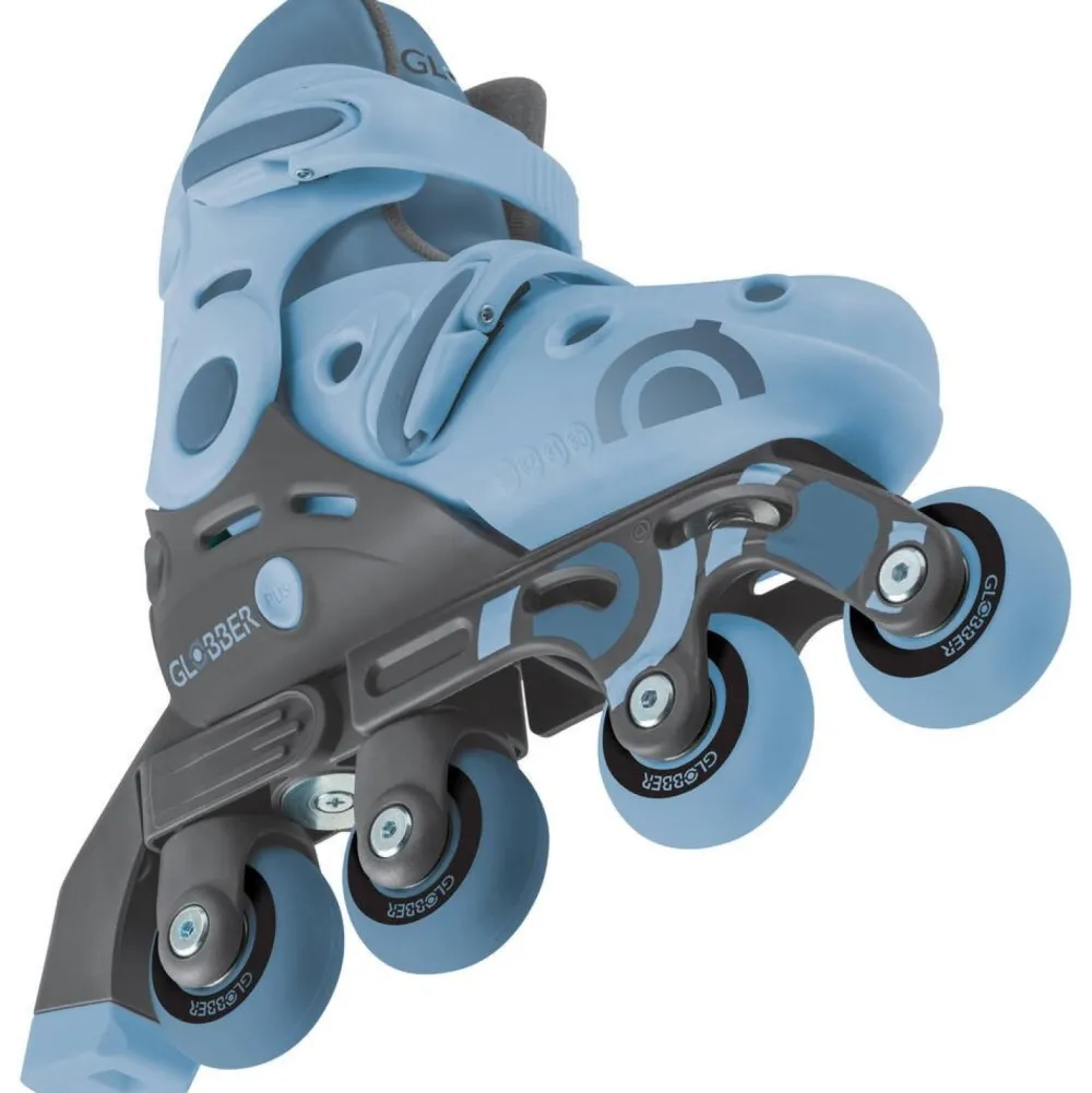 Globber Rollers En Ligne 2 En 1 Évolutifs Bleu Taille 30 À 33^ Trottinettes