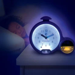 Pabobo Réveil Multifonctions Kid Sleep Clock Rose, Apprentissage Facile De L'heure^ Réveils