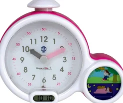 Pabobo Réveil Multifonctions Kid Sleep Clock Rose, Apprentissage Facile De L'heure^ Réveils