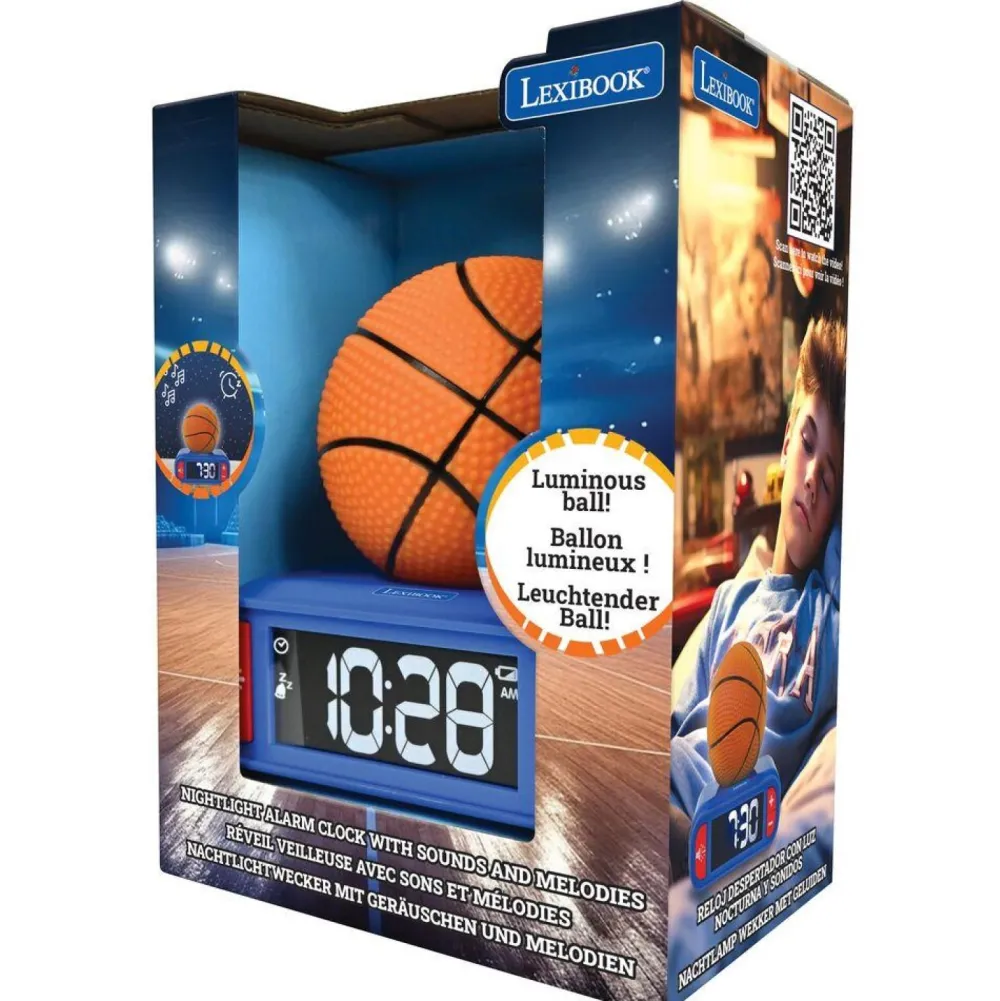 Lexibook Réveil veilleuse ballon de basket^ Réveils