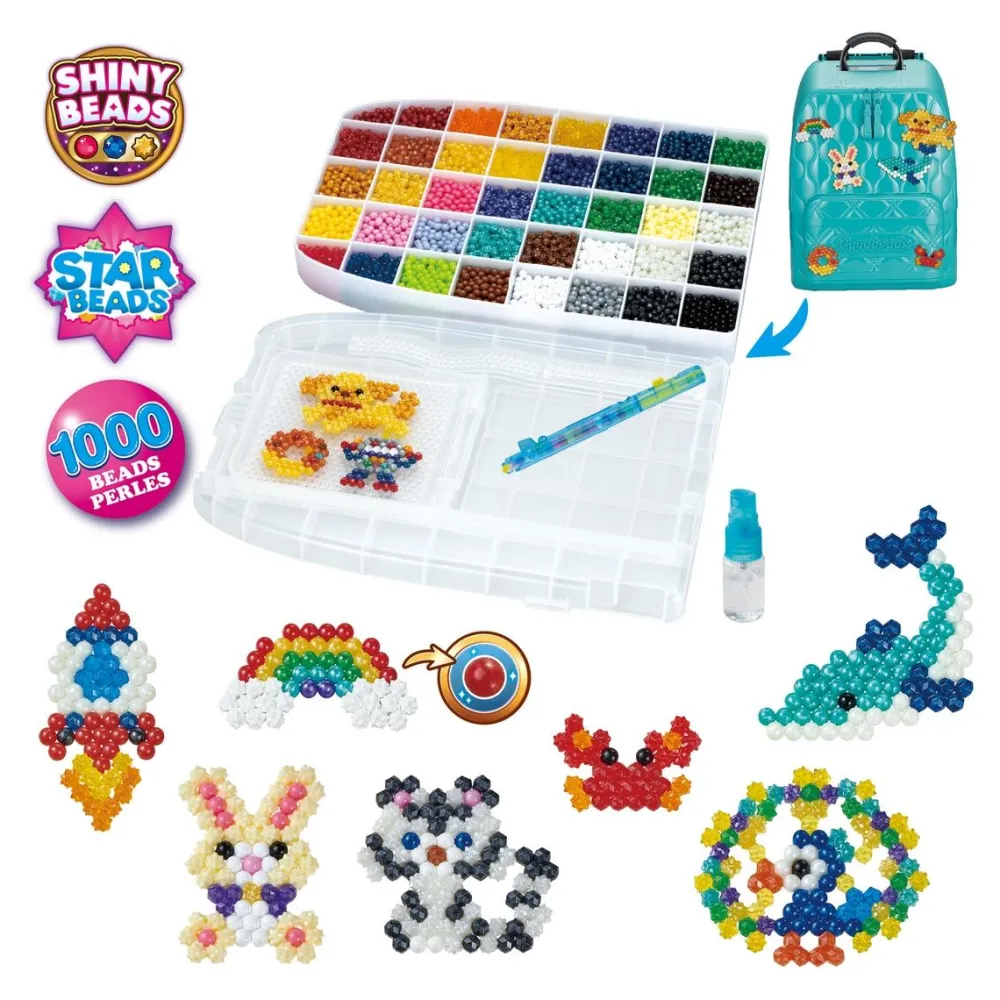 Aquabeads Sac à dos créatif DX^ Perles, Bijoux Et Perles À Repasser
