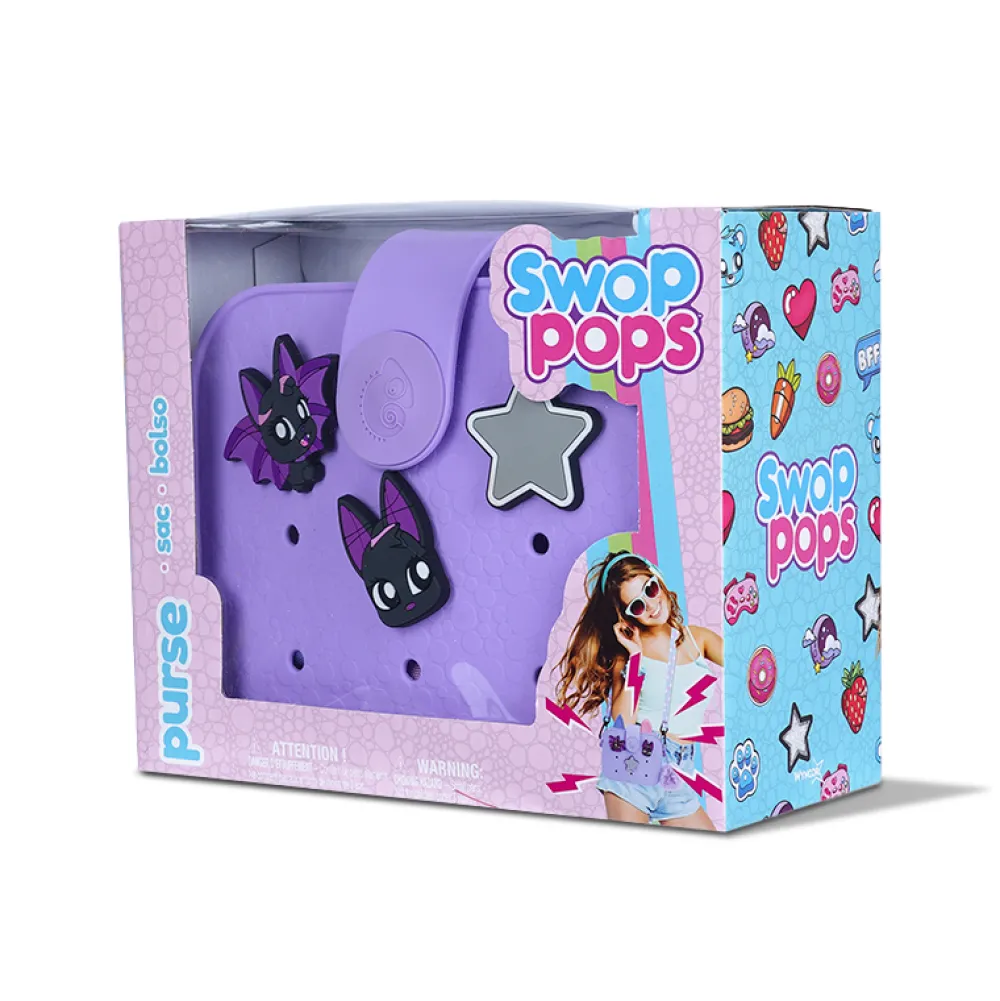 Sac à main Minipop à customiser Swop pops violet^ Bagagerie