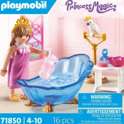 Playmobil Salle de bain royale avec princesse Princess Magic 71850^ Les Princesses Et Fées