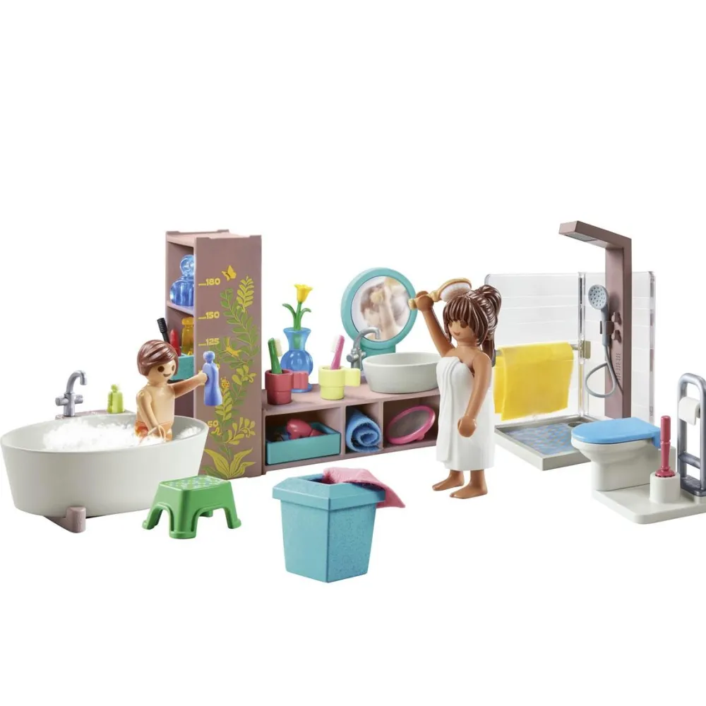 Playmobil Salle de bains avec douche et baignoire My Life 71611^ La Ville, La Police Et Les Secours
