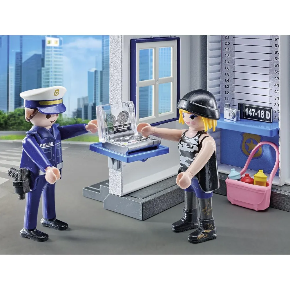 Playmobil Salle d'interrogatoire de police Starter Pack ACTION HEROES 71733^ La Ville, La Police Et Les Secours