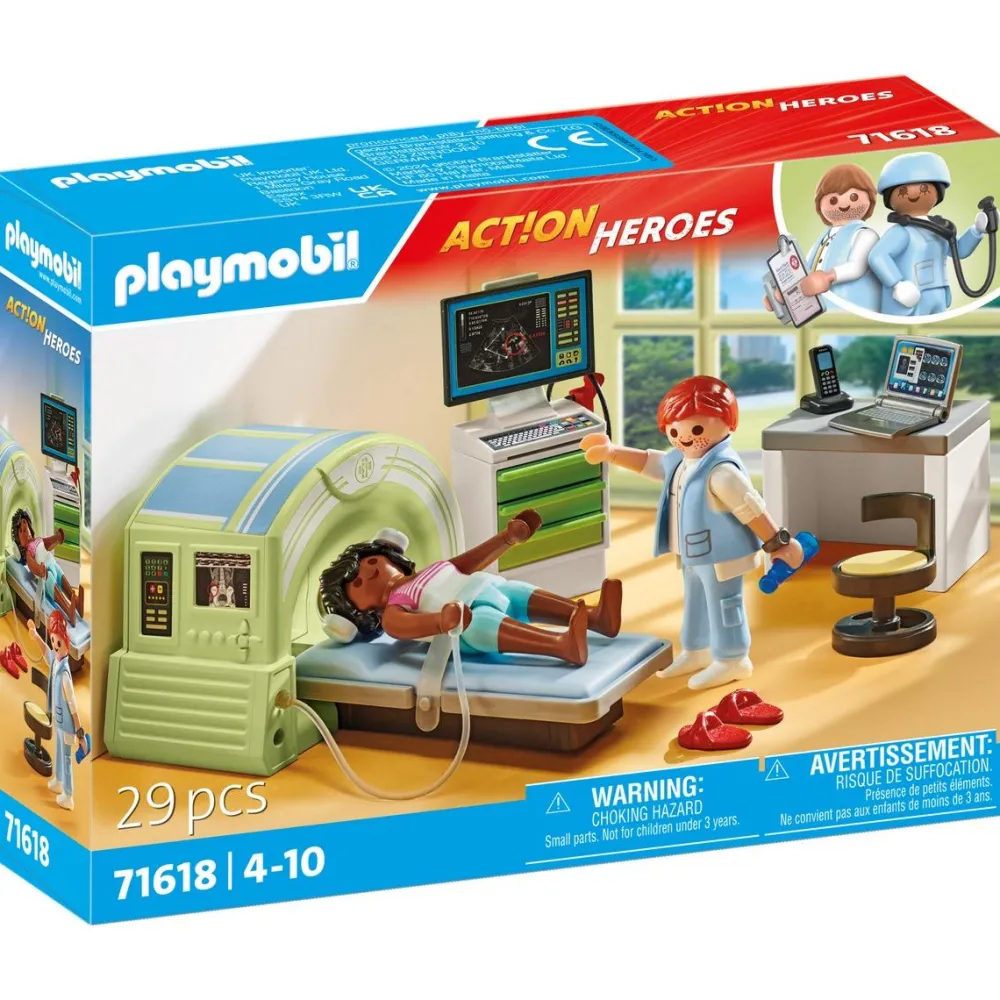 Playmobil Scanner médical avec patiente Action Heroes 71618^ La Ville, La Police Et Les Secours