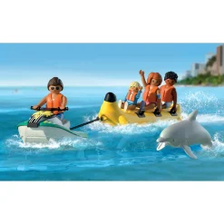Playmobil Scooter des mers, banane tractée avec 4 personnages - My life 71905^ Le Sport, Les Loisirs Et Les Vacances
