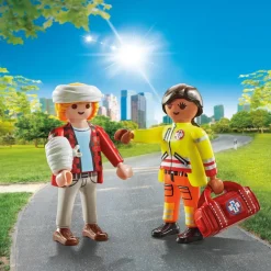 Playmobil Secouriste avec blessé duo 71506^ La Ville, La Police Et Les Secours
