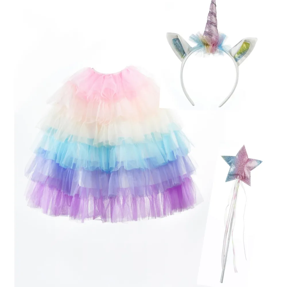 Varta Set cape et accessoires licorne^ Chaussures, Gants, Diadèmes Et Baguettes