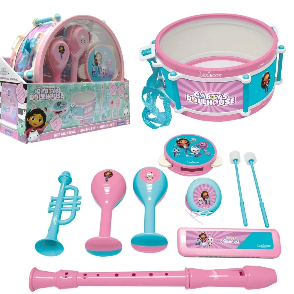 Lexibook Set musical Gabby et la Maison Magique^ Batteries Et Percussions