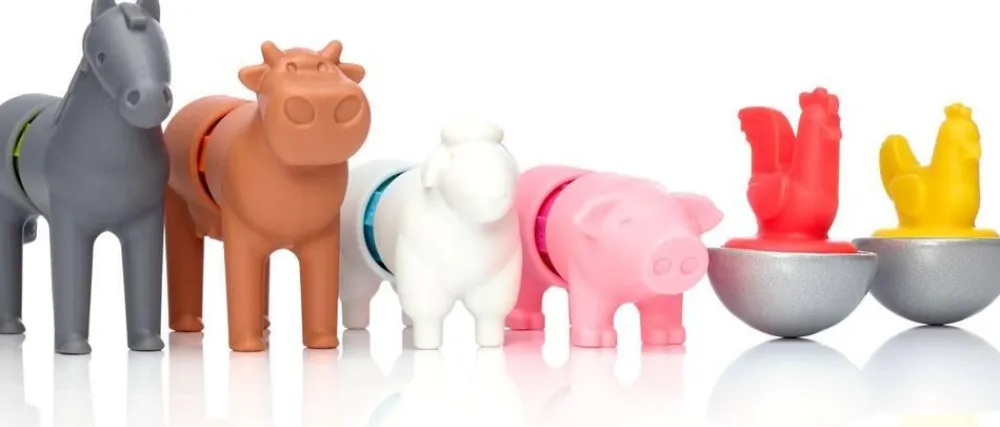 Smart Games Smartmax - Premières Découvertes Des Animaux De Ferme^ Jeux De Construction Aimantés Et Magnétiques