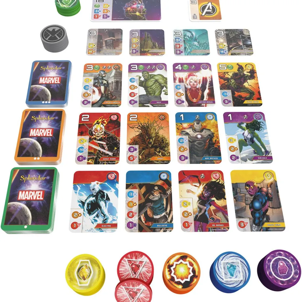Asmodu00e9e Splendor Marvel^ Jeux De Stratégie Et De Réflexion