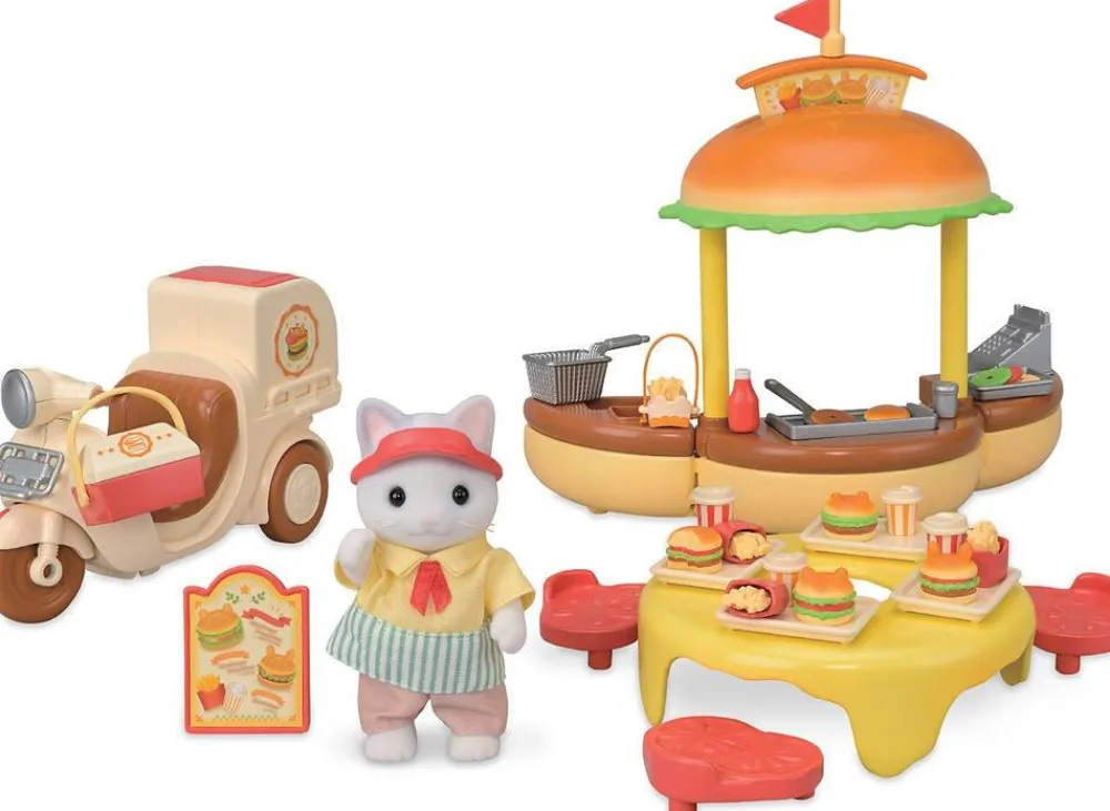 Sylvanian Families Stand de Hamburgers - 5757^ Mini-Univers