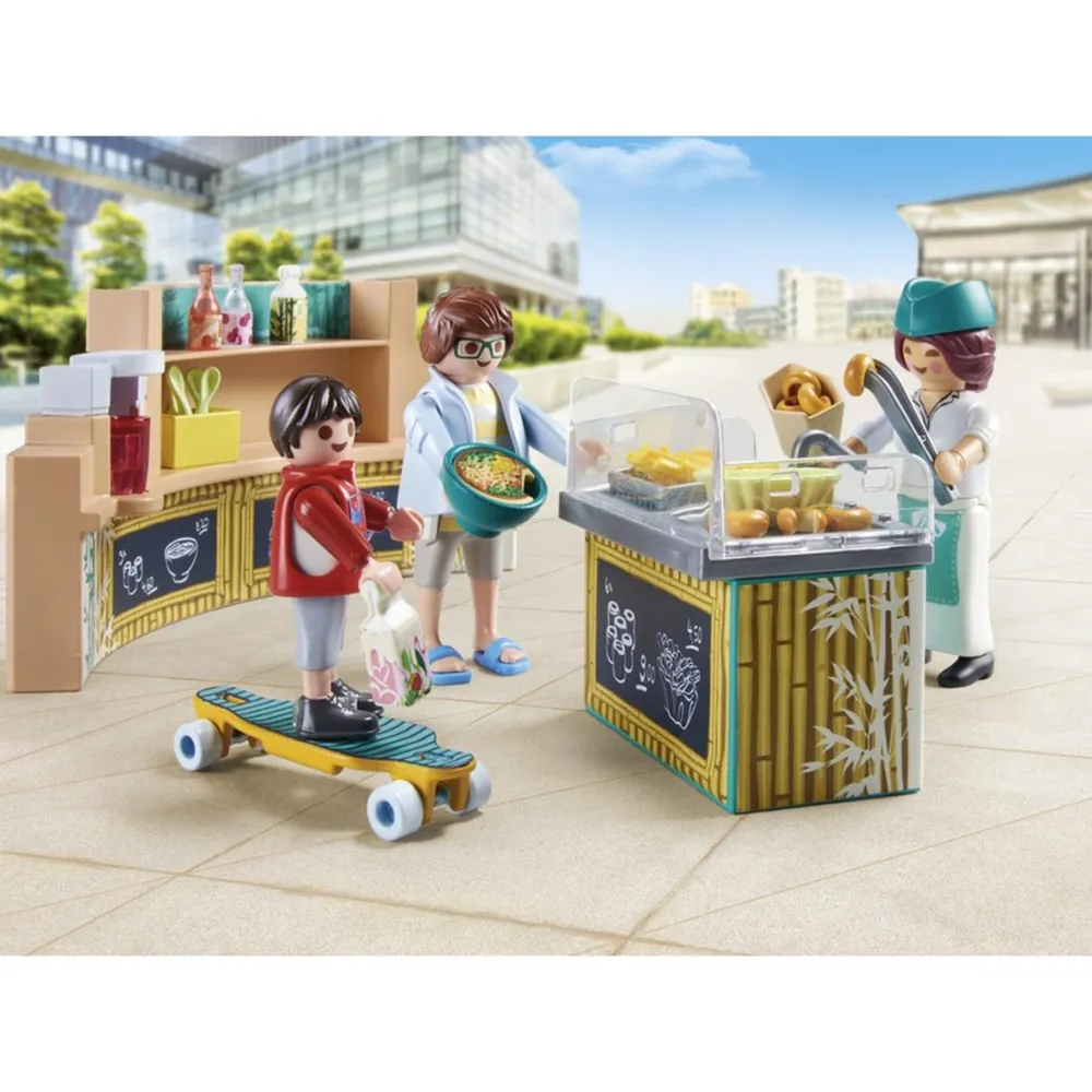 Playmobil Stand de restauration rapide - My life 71538^ La Ville, La Police Et Les Secours