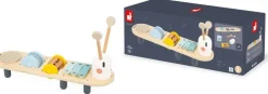 Janod Stand D'éveil Sonore, Chenille Musicale Avec Maracas^ Autres Jouets D'Éveil