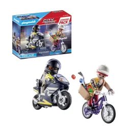 Playmobil Starter Pack Agent et Voleur City Action 71255^ La Ville, La Police Et Les Secours