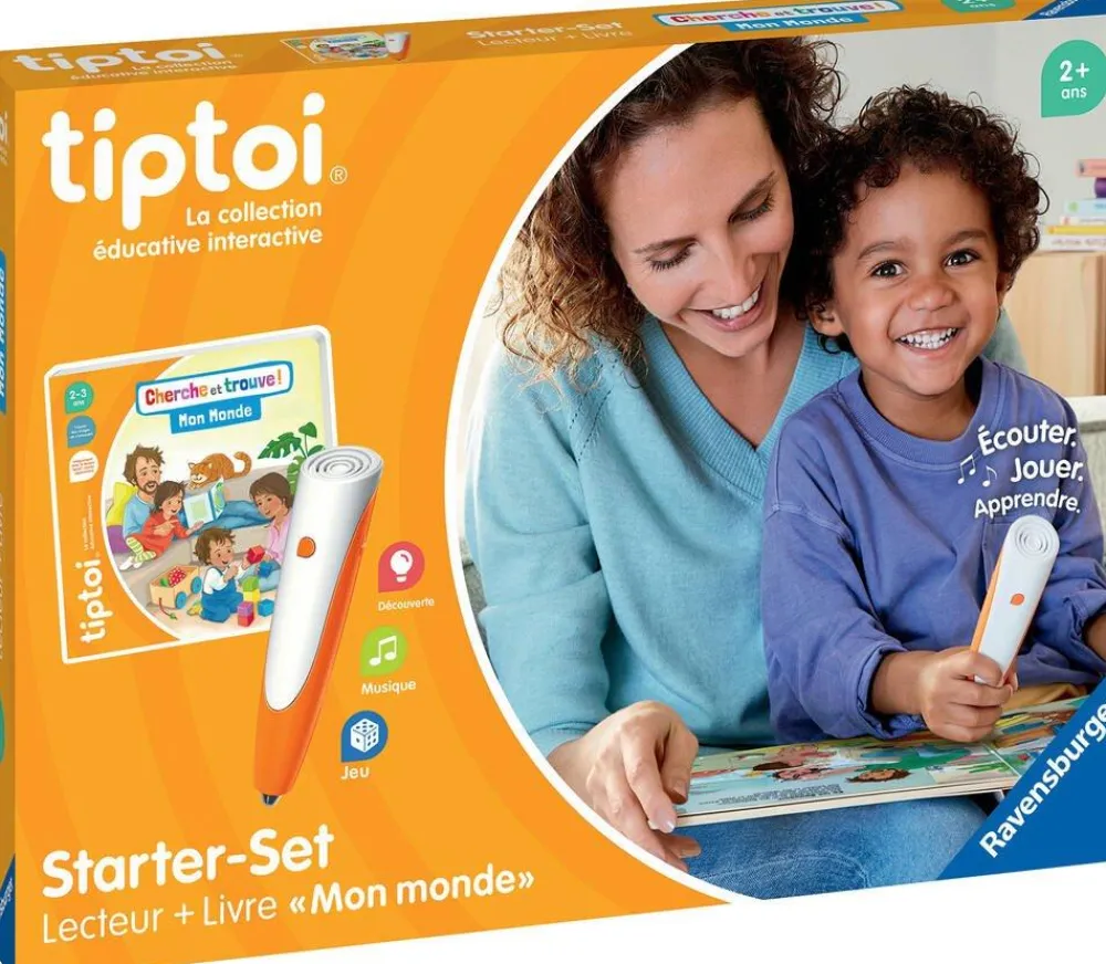 Ravensburger Starter set Tip Toi - Stylo Tip Toi et livre mon monde^ Stylos Interactifs