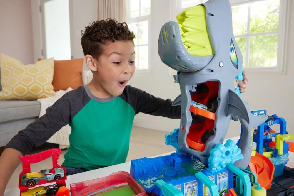 Mattel Station de Lavage requin Hot Wheels^ Circuits Et Pistes