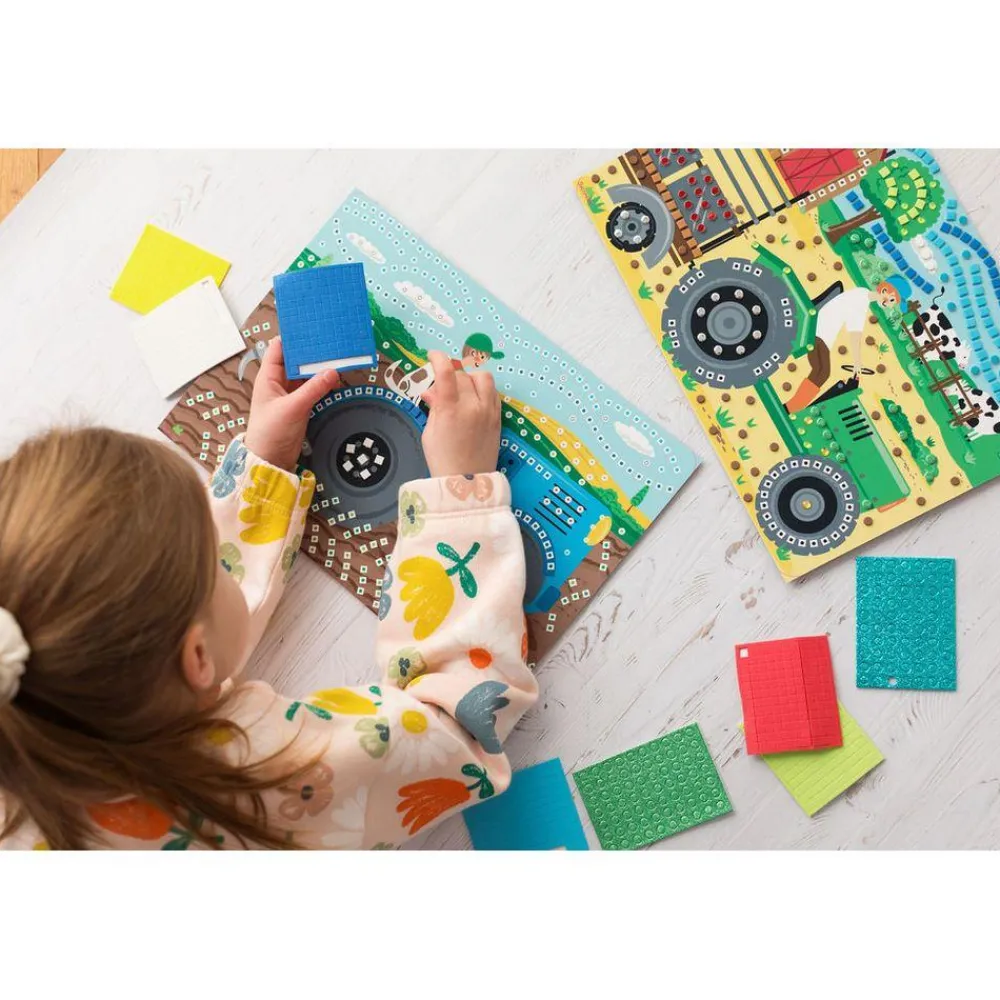Au Sycomore Stickn & Fun 5 mosaiques La vie à la ferme^ Sables, Paillettes Et Mosaïques