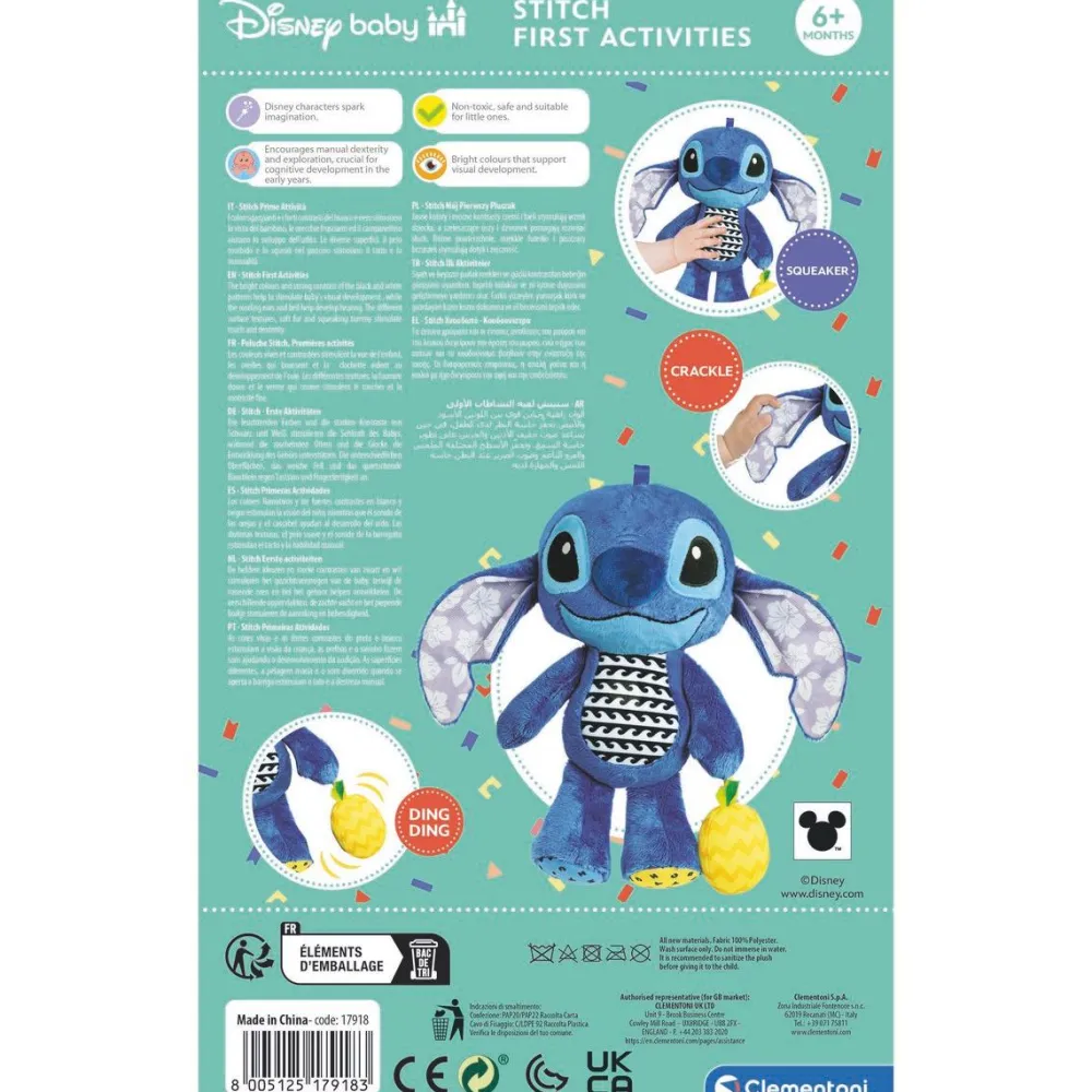 Clementoni Stitch, ma peluche d'activités^ Hochets Et Jouets D'Activités