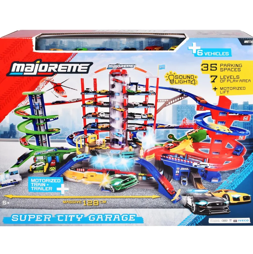 Varta Super City garage Majorette^ Garages Et Tapis