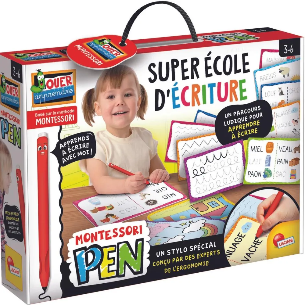 Lisciani Giochi Super Ecole d'écriture Montessori Pen^ Apprentissage Des Lettres Et Écritures