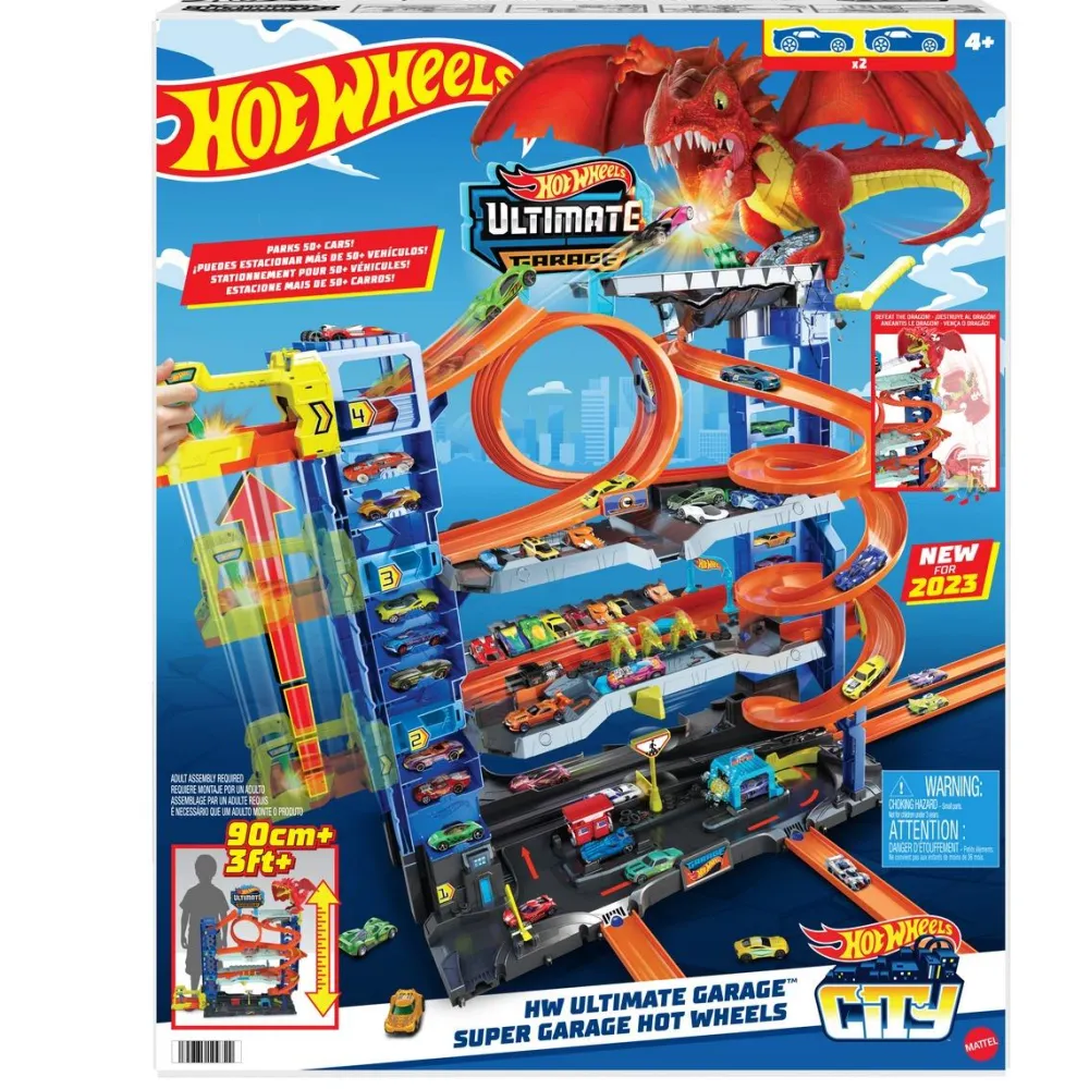 Mattel Super garage Dragon Hot wheels^ Garages Et Tapis