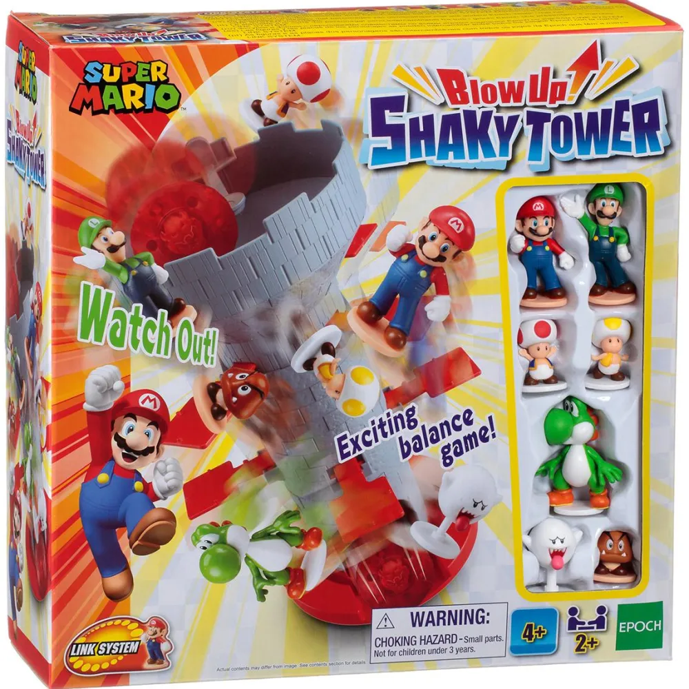 Epoch Games Super Mario Blow Up! Shaky Tower^ Jeux D'Action Et D'Adresse