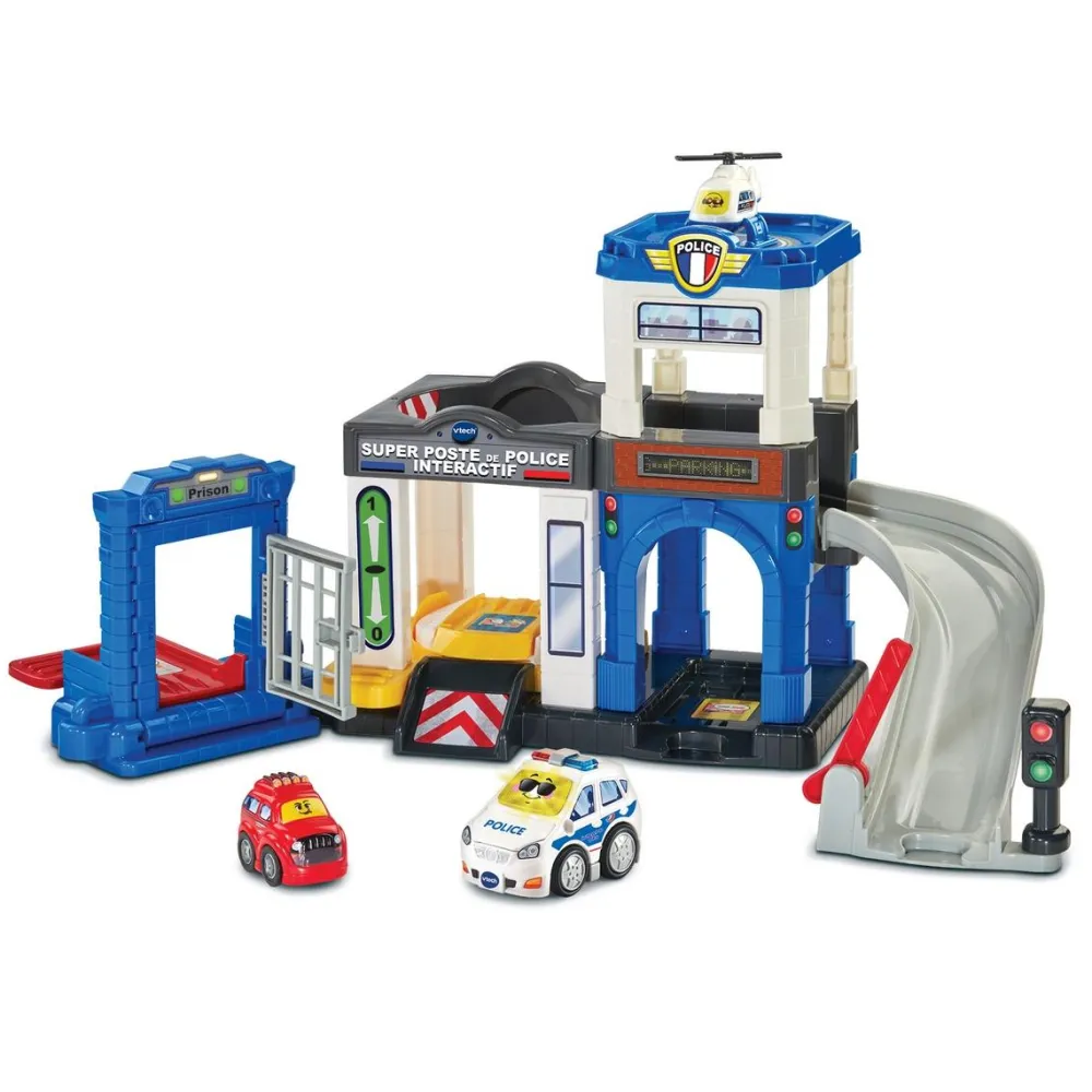 Varta Super poste de police interactif Tut Tut Bolides série pro^ Garages Et Tapis