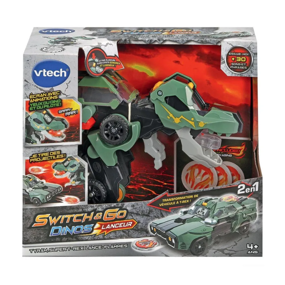 Varta Switch Go Dinos lanceur - Tyram super T-rex lance-flammes^ Les Dinosaures Et La Préhistoire