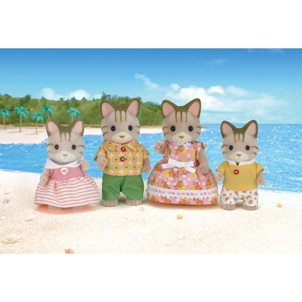 Sylvanian Families 5180 : Famille chat tigré^ Mini-Univers