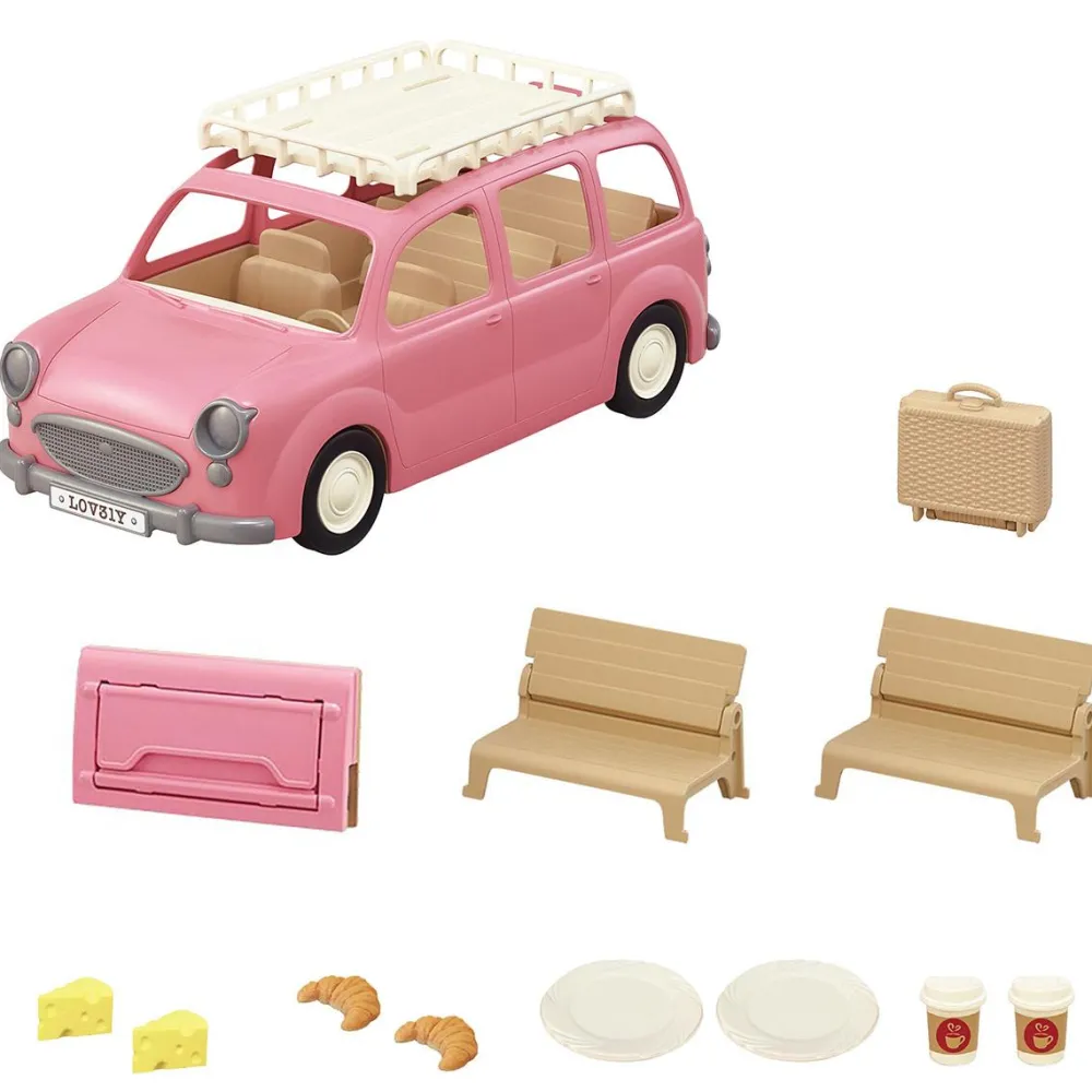 Sylvanian Families - Le monospace rose et set de pique-nique 5535^ Mini-Univers