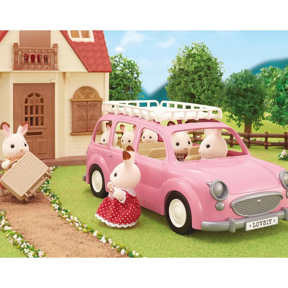 Sylvanian Families - Le monospace rose et set de pique-nique 5535^ Mini-Univers