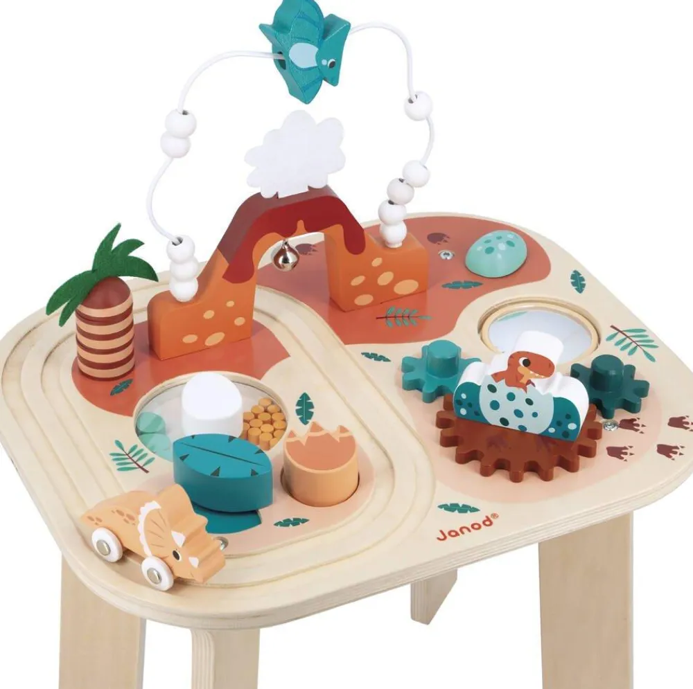 Janod Table D'activités Dino En Bois -^ Tapis, Portiques Et Tables D'Activités