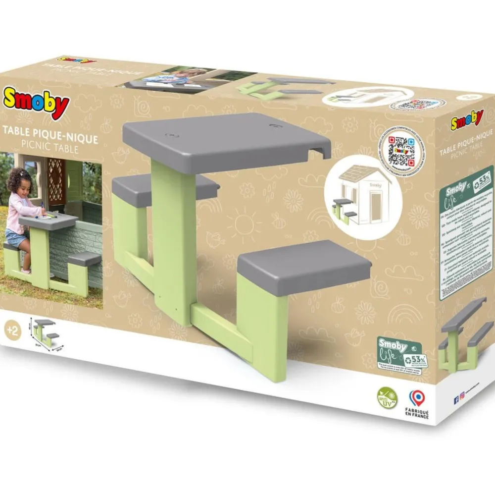 Smoby Table de pique-nique life^ Maisons, Toboggans Et Jeux D'Extérieur