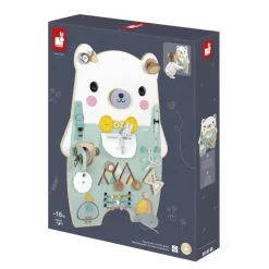Janod Tableau d'activités ourson gamme pure^ Hochets Et Jouets D'Activités