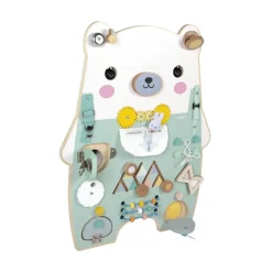 Janod Tableau d'activités ourson gamme pure^ Hochets Et Jouets D'Activités